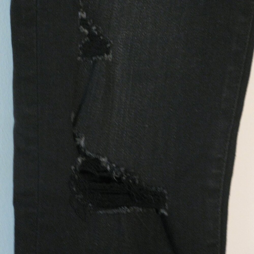American Eagle Jeggings Size 4 NWT Super High Rise Destroyed Skinny Stretch - Picture 3 of 6